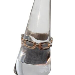 Vintage 925 Sterling Silver Chain Link Ring Size 8.5